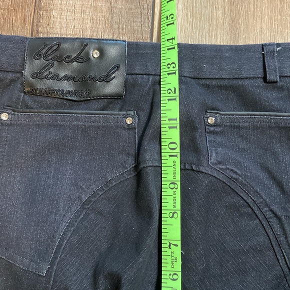 Black Diamond by Harry’s Horse Denim and Faux Leather Riding Breeches Size EU 38 - Picture 13 of 13